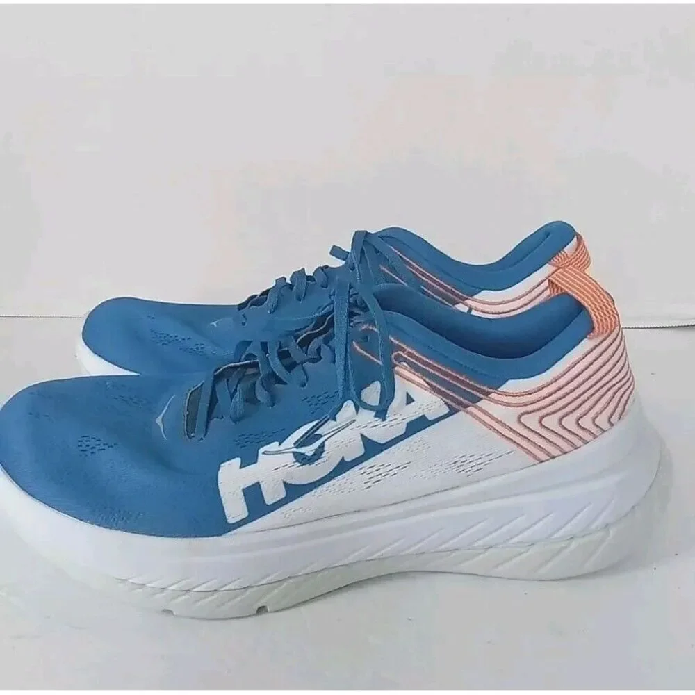HOKA Running Shoes‎ Athletic Sneakers Blue Coral Performance Training Cushioned